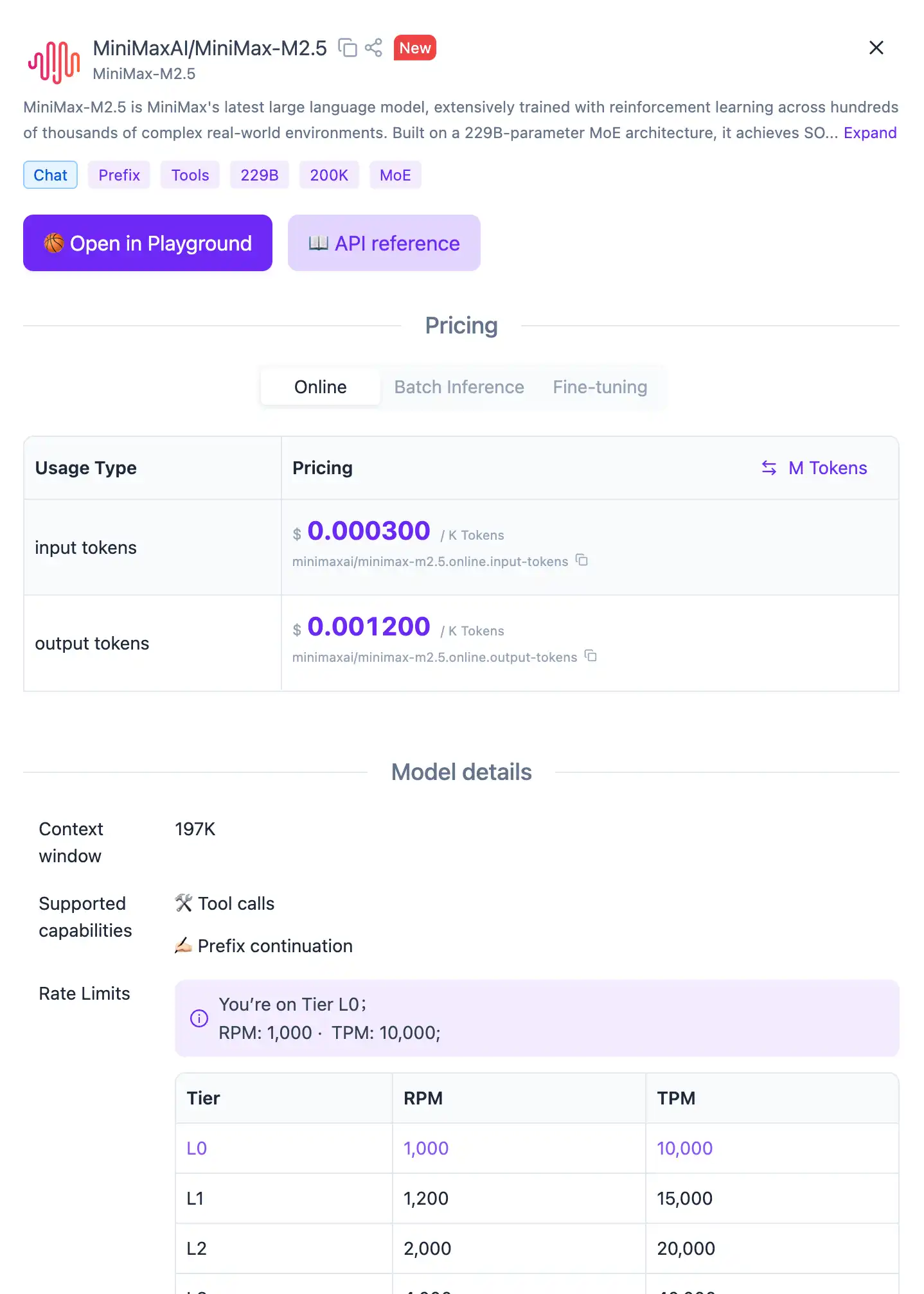 MiniMax on SiliconFlow