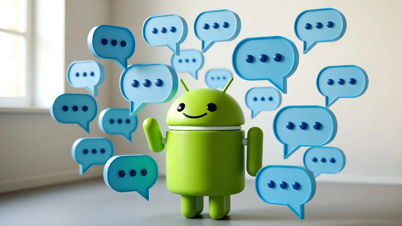 Android 上 MiniTavern 聊天畫面示意