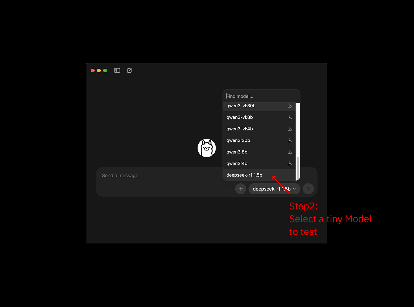 モデルのダウンロード